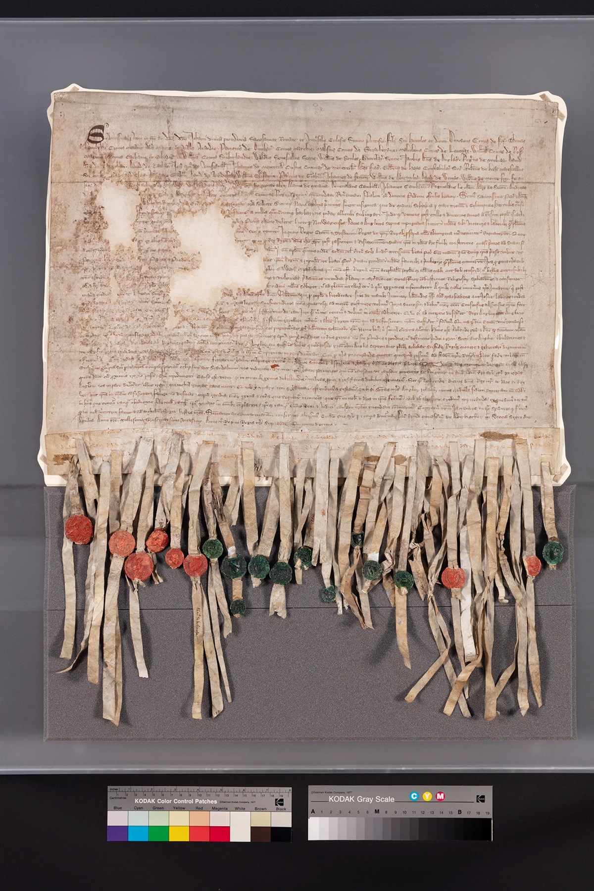 Declaration of Arbroath credit Mike Brooks © King's Printer for Scotland, National Records of Scotland, SP13-7-3
