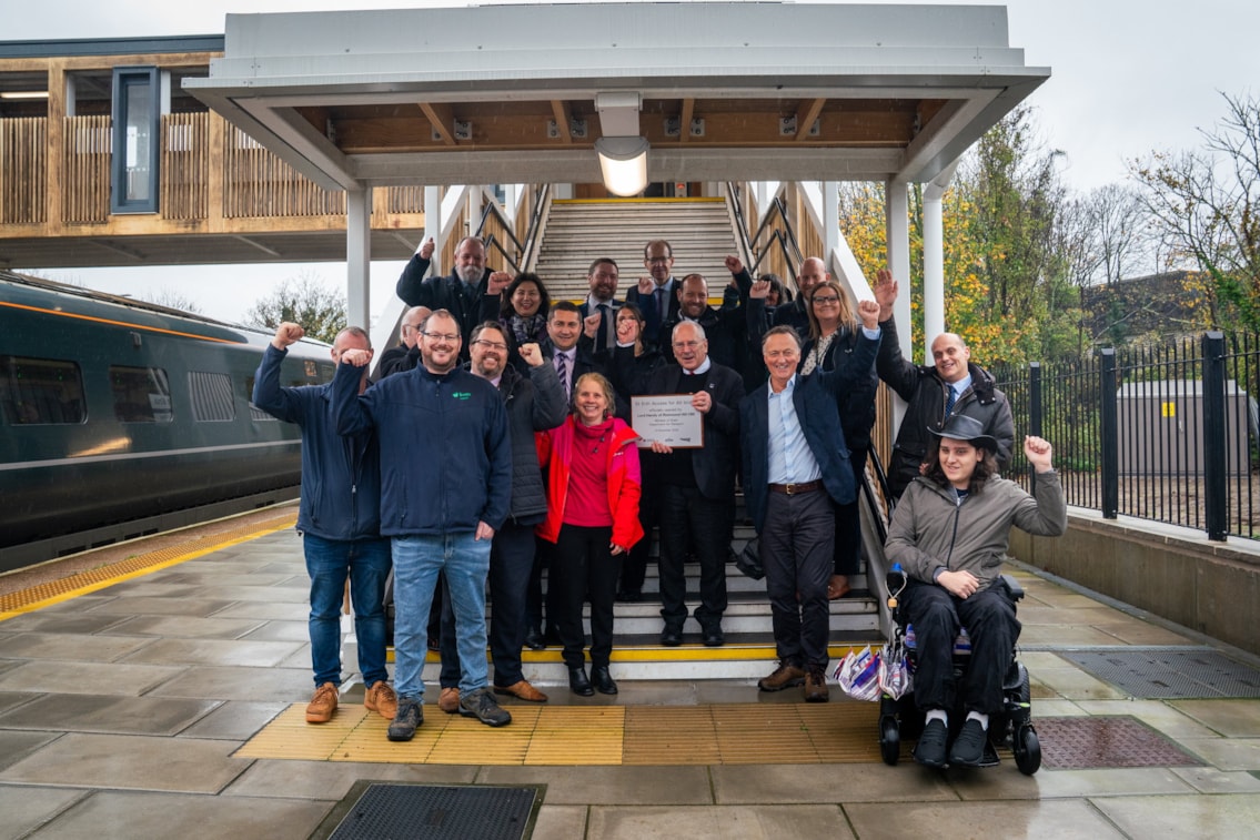 St Erth AfA footbridge opening 14-11-25-2