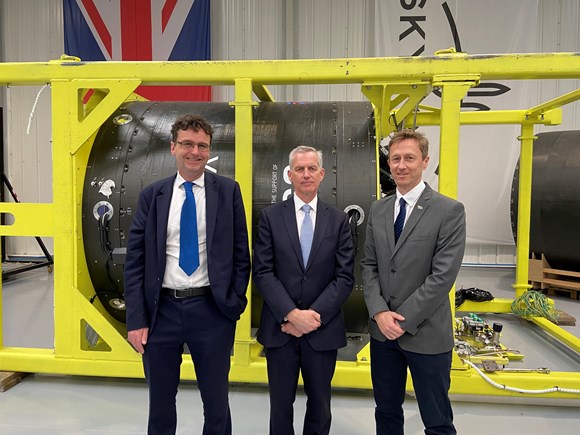 Nearly 350 space licences issued as regulator ramps up engagement ahead of next UK launch: Photo of Paul Smith, Sir Stephen Hillier and Rob Bishton