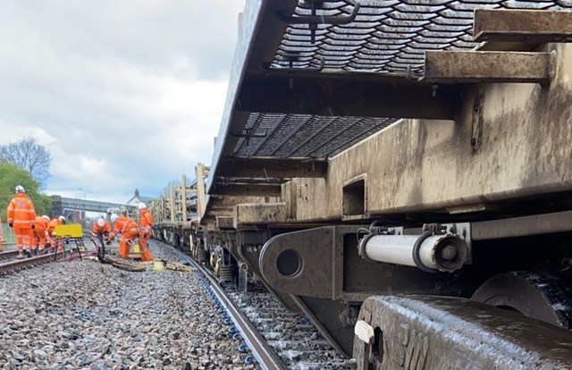 Derailed engineering train back on track at Church Fenton ahead of vital repairs overnight: Teams on site, derailment at Church Fenton