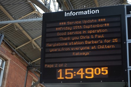 Farewell at Marylebone station