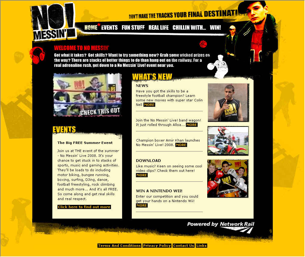 New No Messin' Website - Homepage: New No Messin' Website - Homepage
