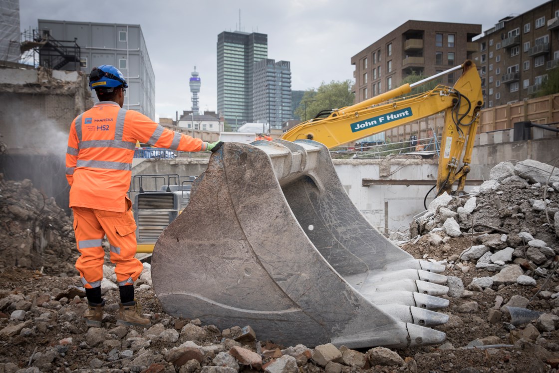 Early works at Euston Station August 2019