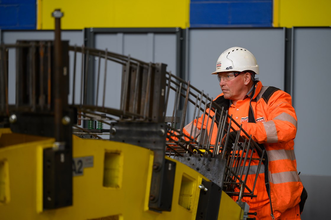 STRABAG factory in Hartlepool begins casting tunnel segments for HS2 London tunnels-9