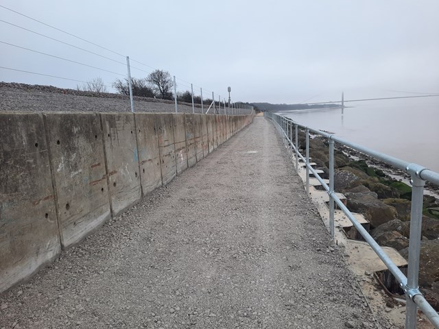 Footpath reopens following major work to protect railway from erosion in East Yorkshire: Hessle Foreshore footpath reopens