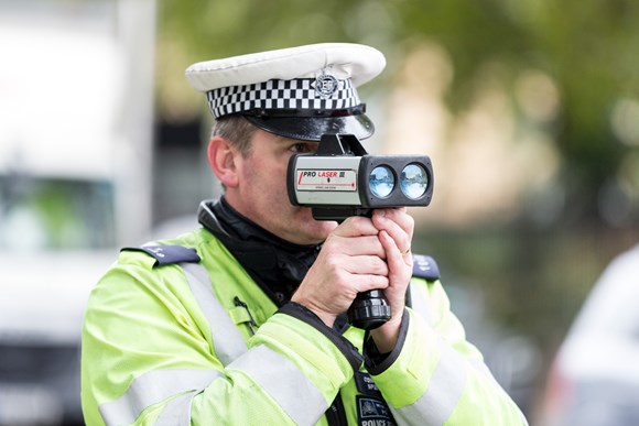 Speed gun - copyright Transport for London