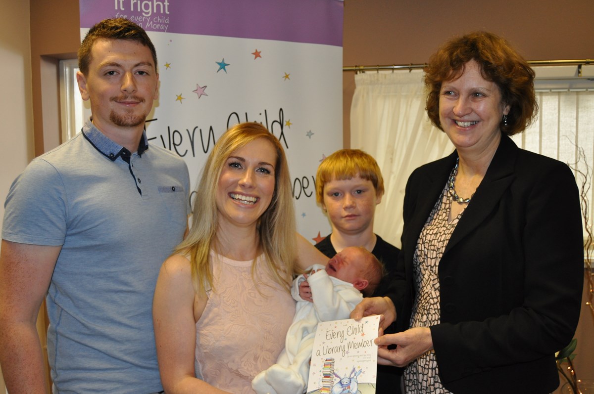 Automatic library membership for newborn babies in Moray