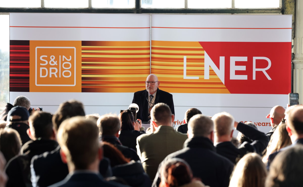 Vice Lord-Lieutenant, Mr J Michael Poole JP DL, at the LNER Darlington event