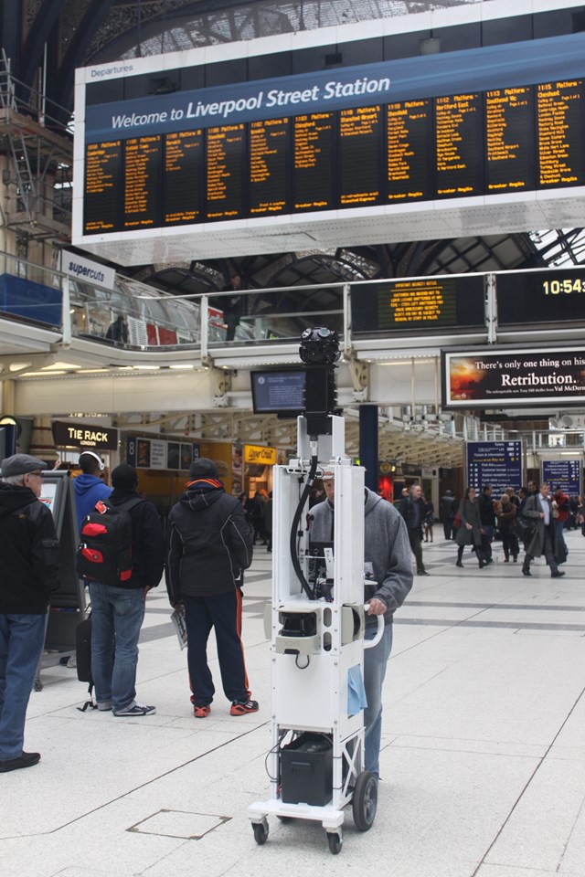 STREET VIEW TO BECOME STATION VIEW IN LEEDS: Google Street View at Liverpool Street Station