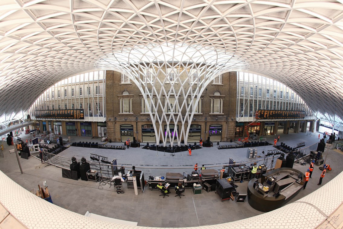 King's Cross western concourse: Network Rail will today announce the completion of the new western concourse, the most spectacular part of the five-year programme to restore and improve King’s Cross station. More than 45m passengers a year - travelling through London and to and from destinations as far afield as Newcastle, Edinburgh and York - will benefit from a raft of improvements when it opens to the public on Monday (19th March). The new concourse opens to the public on Monday 19 March 2012.