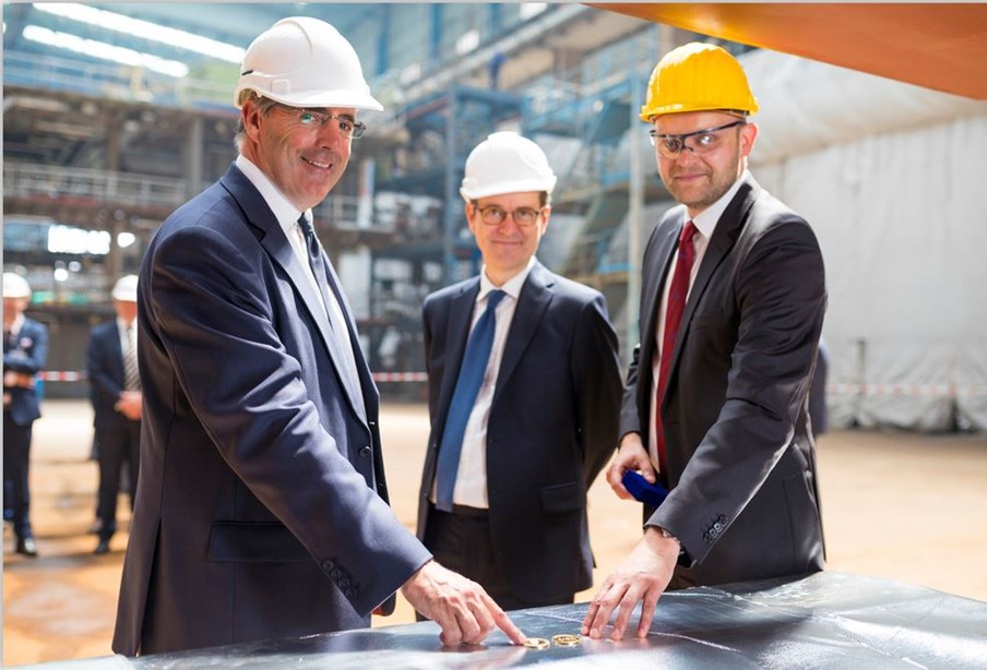 Lance, Sebastian & Meyer Werft Keel Laying