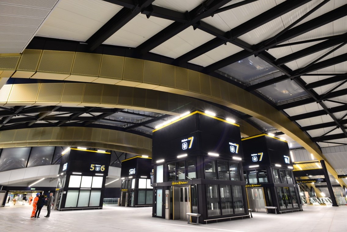 The upgraded Gatwick Airport station opened to passengers on the morning of 21 November 2023 6