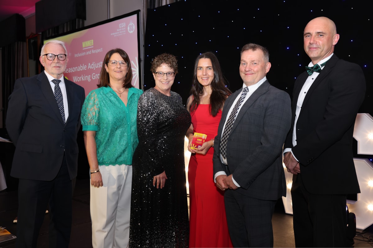 The reasonable adjustments working group, which won the Inclusion and Respect award