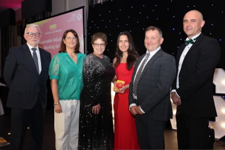 The reasonable adjustments working group, which won the Inclusion and Respect award