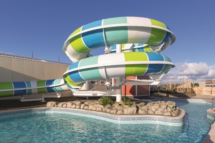 Outdoor Pool Flume at Perran Sands