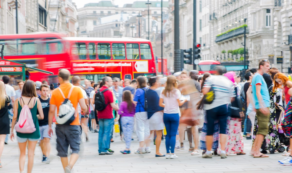 Tourists in London