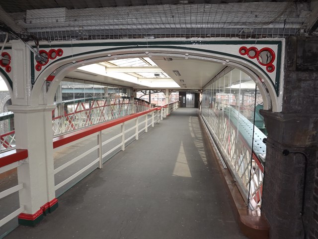 Chester Station Footbridge restored