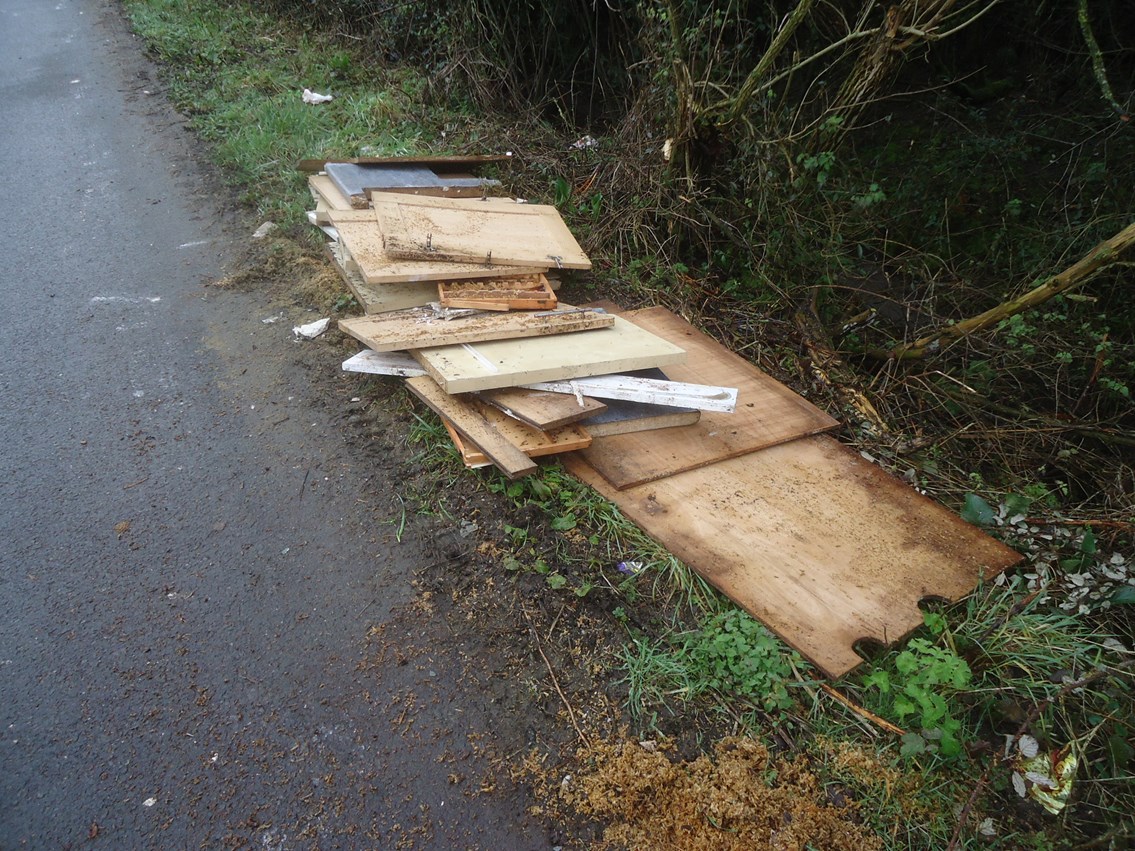 Ripped-out kitchen units removed from Thornwell Road level crossing