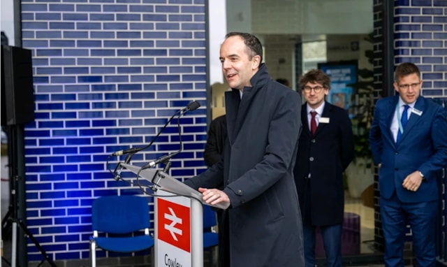 James Murray MP, chief secretary of the Treasury, speaks as funding to reopen the Cowley Branch Line is confirmed 23/10/25