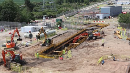 Construction progressing at Keadby 2: Keadby2constructionMay2019