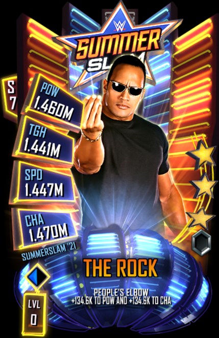 WWE SuperCard S7 SummerSlam 2021 The Rock