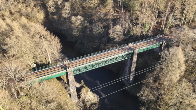 Awe-inspiring project to restore historic West Highland Line viaduct completed: Network Rail Scotland - Awe Viaduct Refurbishment February 2025 1