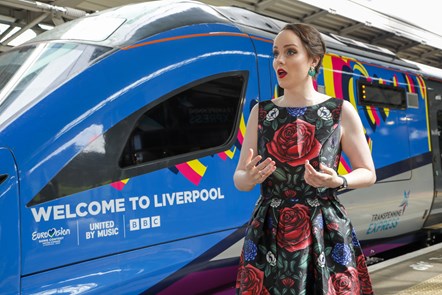 Soprano Morgan Carter serenades the TPE Eurovision wrapped train-2