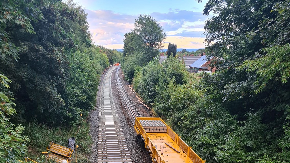 Track upgrades between Northwich and Altrincham