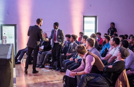 Richard Blackburn teaches young men about first impressions
