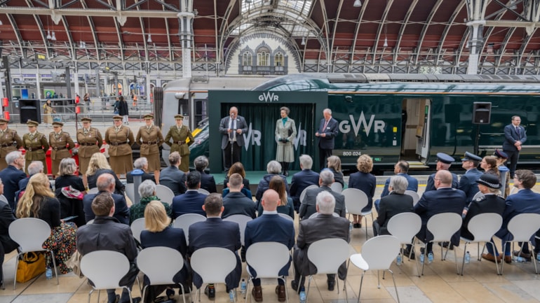 Great Western Railway celebrates The Princess Royal’s lifetime of dedicated service by naming train in her honour