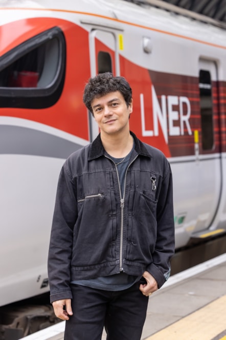 Jamie Cullum with LNER 'Mercury Prize Express'