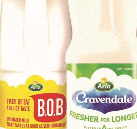 Arla Milk Brands group product shot