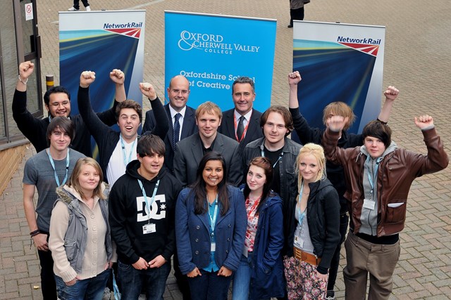 TEEN FILMMAKERS SCOOP RAIL PRIZE AT OXFORD AND CHERWELL VALLEY COLLEGE: Winners!