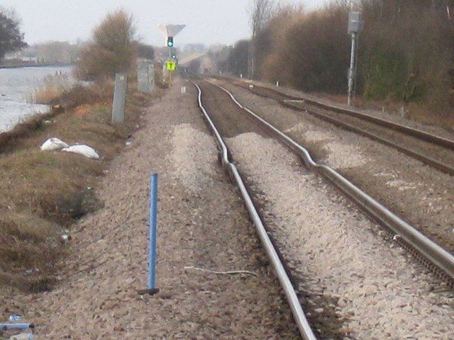 LINE REOPENS FOLLOWING £20m INVESTMENT WITH THANK YOU FOR PASSENGERS AND FREIGHT USERS : Medge hall - before