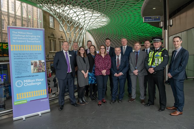 Rail industry comes together to support Samaritans: Million Hour Challenge launch 270319