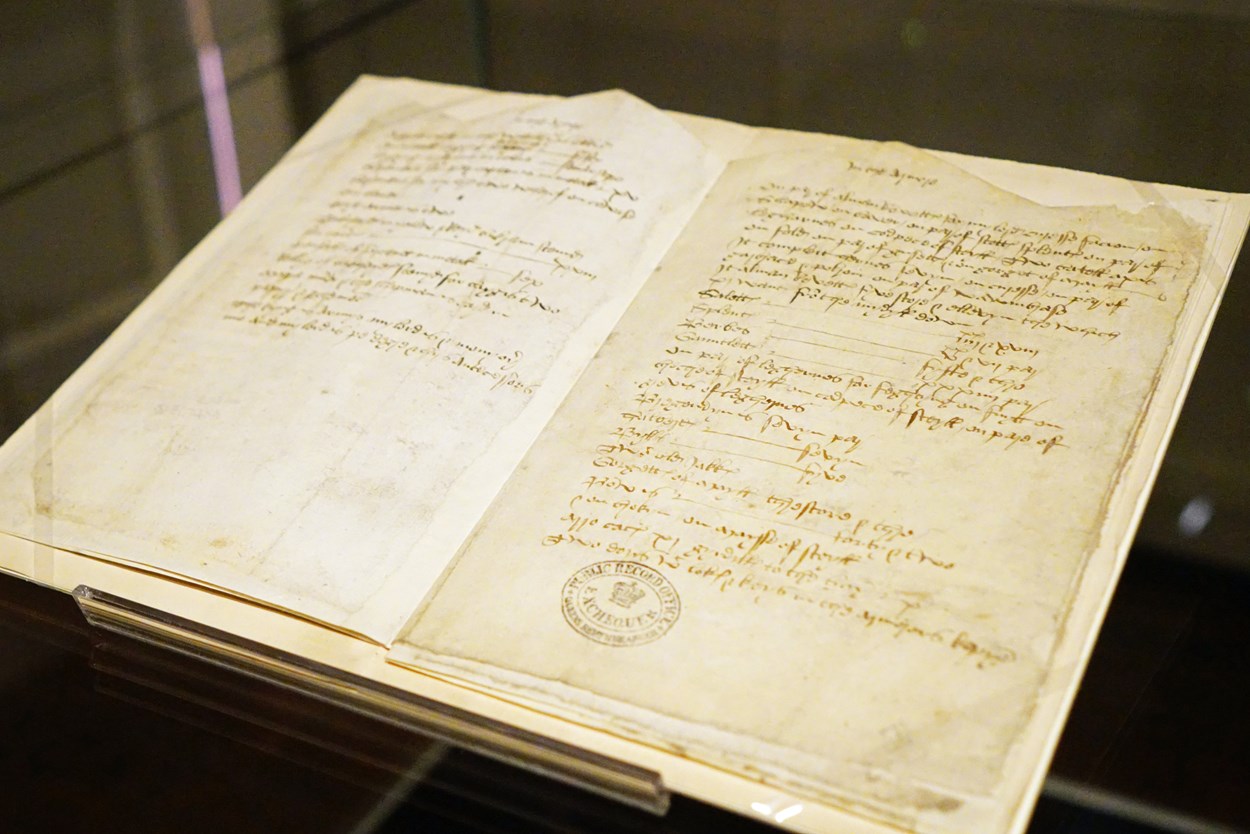 Below the Salt: The 500 year-old inventory of Temple Newsam House, on loan from The National Archives for Below the Salt.