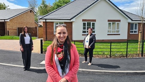 Councillor Taylor at new council home