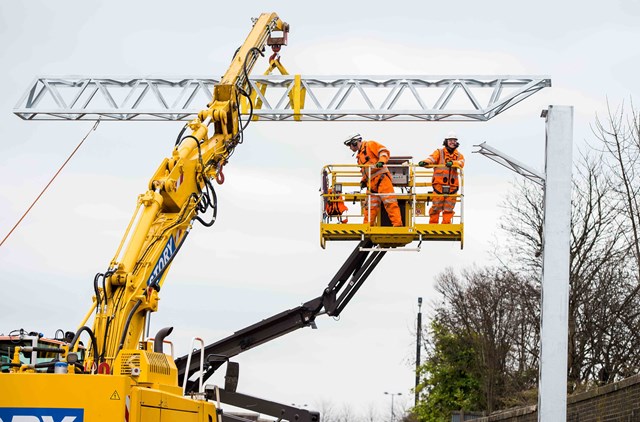 Alloa overhead line works 1