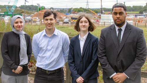 University students secure sought-after summer jobs on HS2