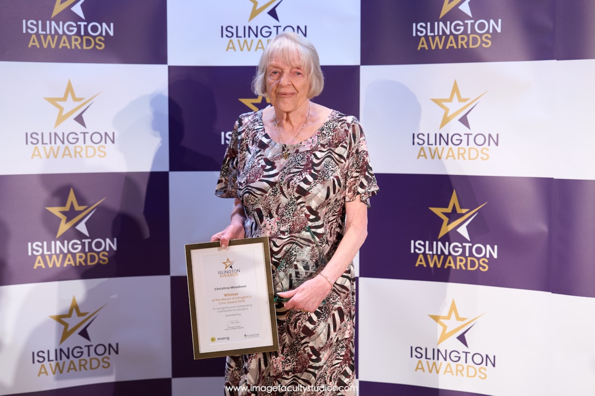 Christine Meadows, recipient of the Mayor's Civic Award