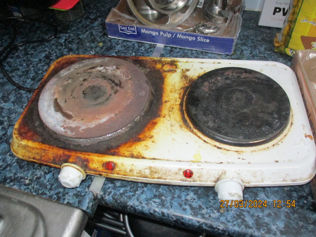 The premises was found to be dirty and in poor state of repair