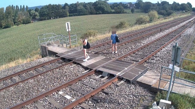 Network Rail reminds people to stay safe around the tracks this October half term: Charfield level crossing 9 Sept 2023