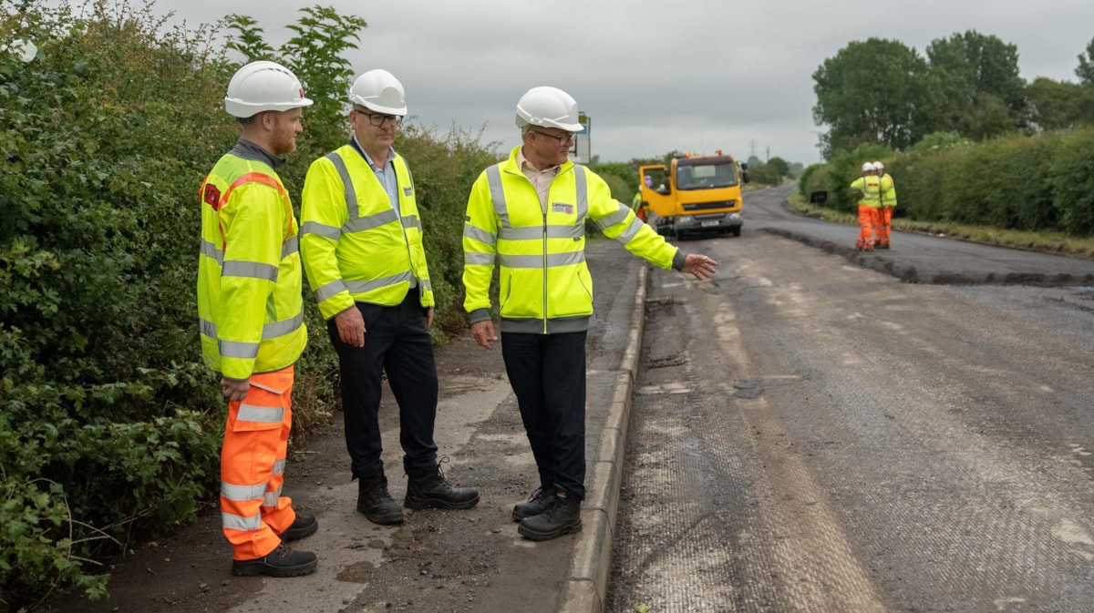 School Road resurfacing 1