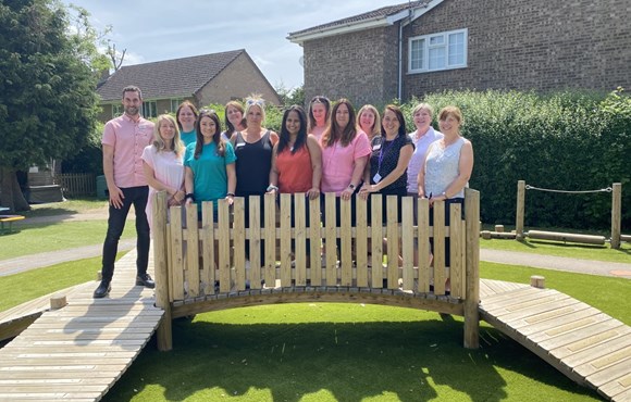 Hertfordshire school is first early years setting in UK to achieve the National Autistic Society’s Autism Inclusion Award: Staff from Arlesdene-2
