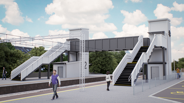 Uddingston station accessibility project due to start: Uddingston AfA - Artist impression (4)
