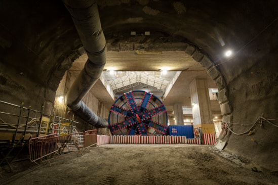 TBM Karen shot from Euston Stud tunnels from where TBM will be launched