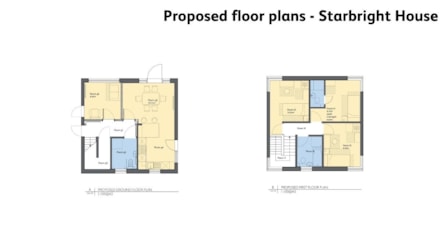 Proposed floor plans - Starbright House