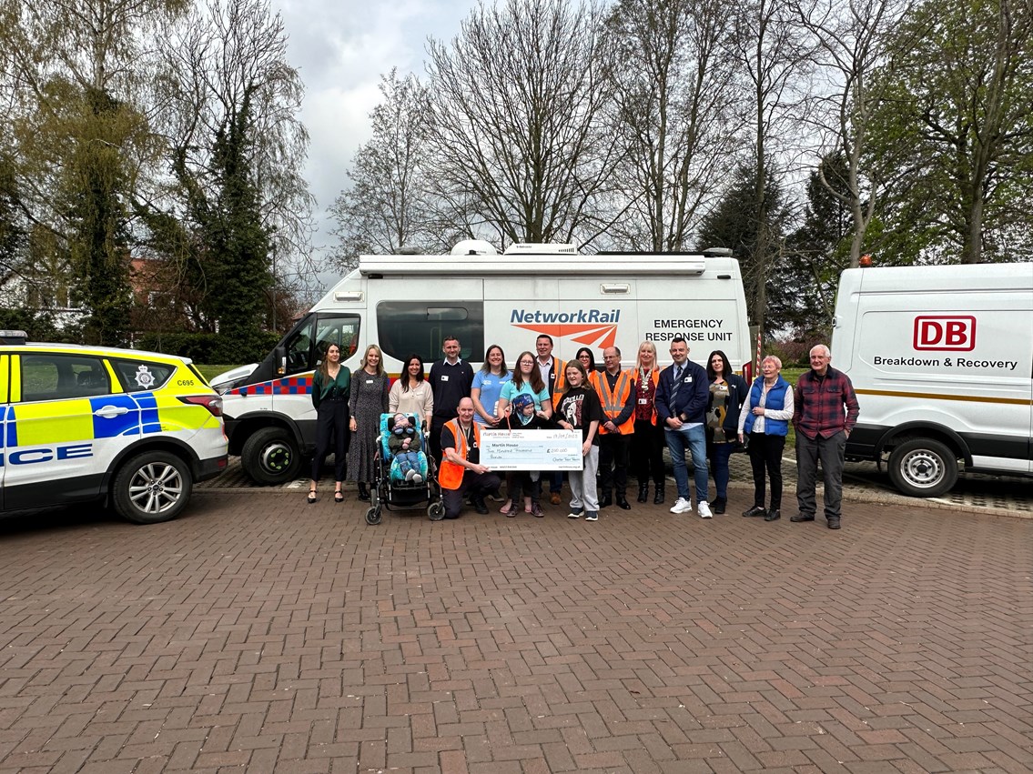 Rail industry works together to raise £200,000 for Martin House Children’s Hospice: Rail industry works together to raise £200,000 for Martin House Children’s Hospice