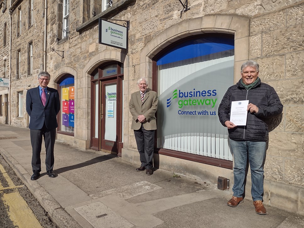 L-R: Andrew Simpson, Seymour Monro and Craig Robertson