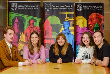 David, Lucy, Cllr Cowan, Sarah and Caleb